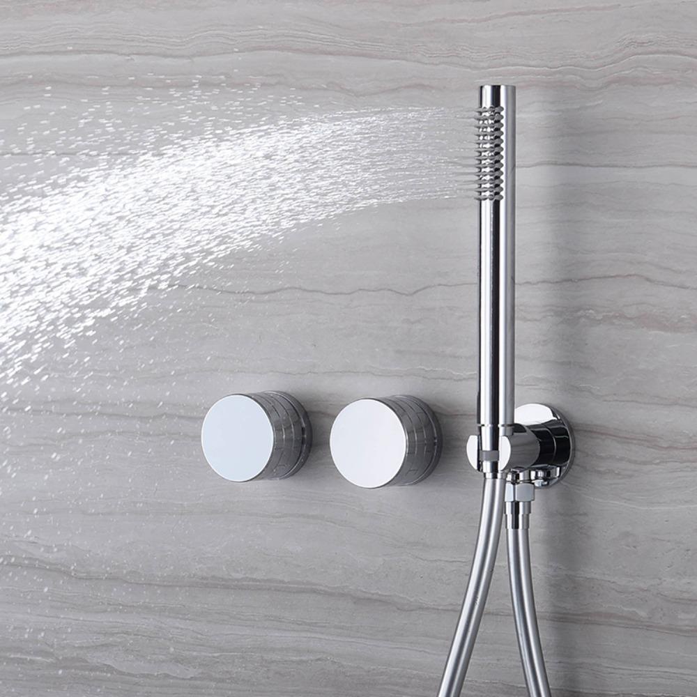 Populer Kepala Shower Multi Fungsi Tekanan Tinggi Kuningan Handheld Shower Sprayer