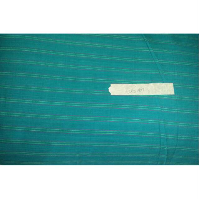 Lurik Tenun Lurik ( 200 x 110 - 115 ) . Hijau tosca . Lurik Pedan Klaten Solo