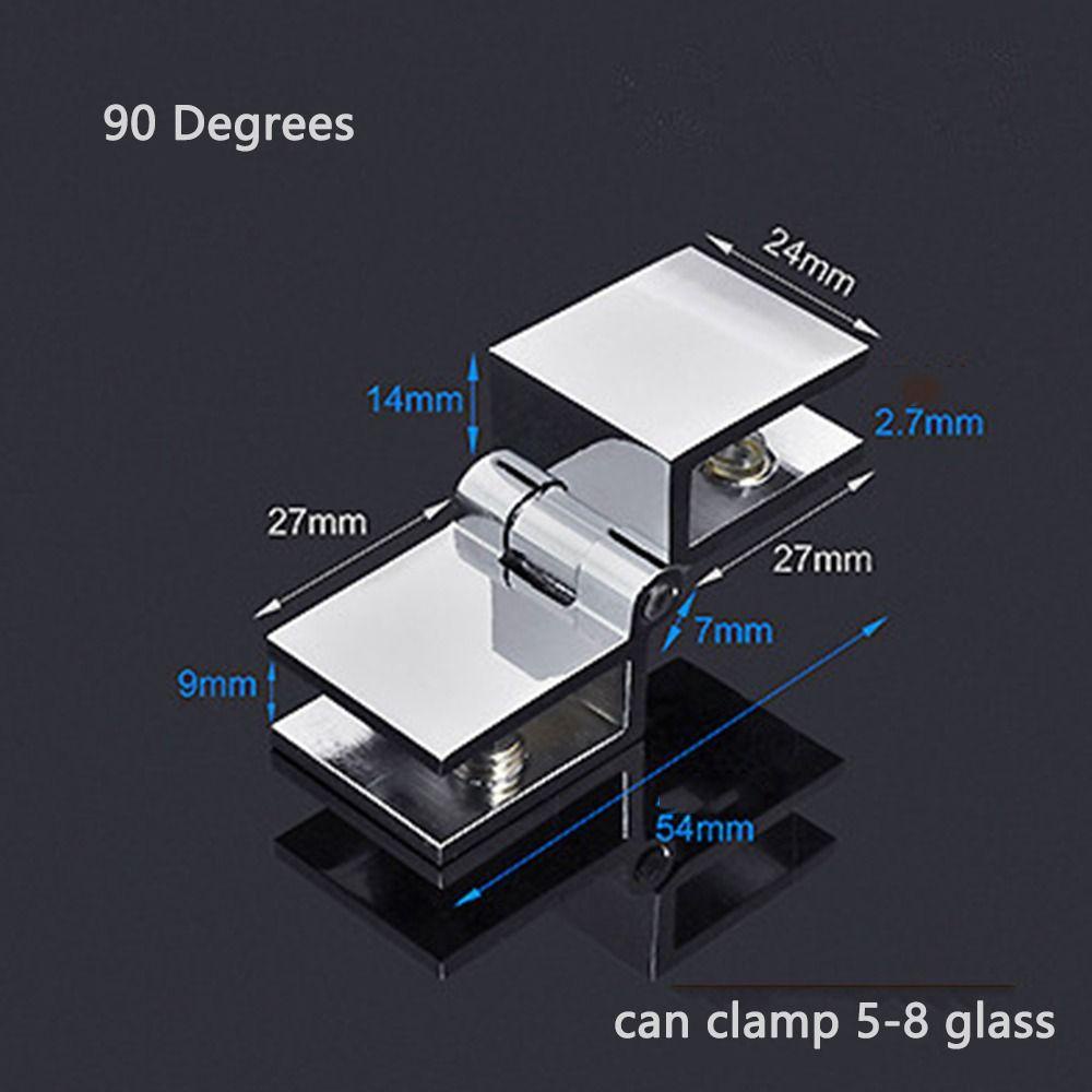 [Elegan] Klip Bilateral Awet Praktis Furniture Lemari Kamar Mandi Kaca Piring Carrier Glass Hinge