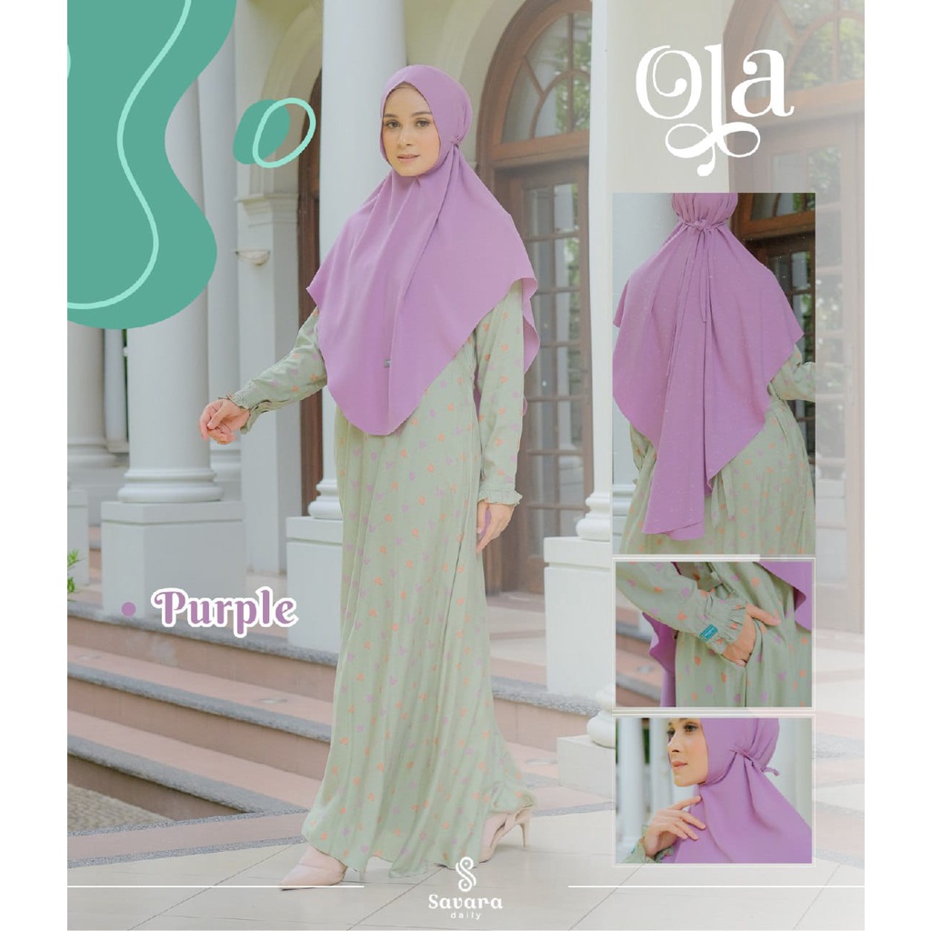 Dress Set Khimar Ola dress by Savara Daily