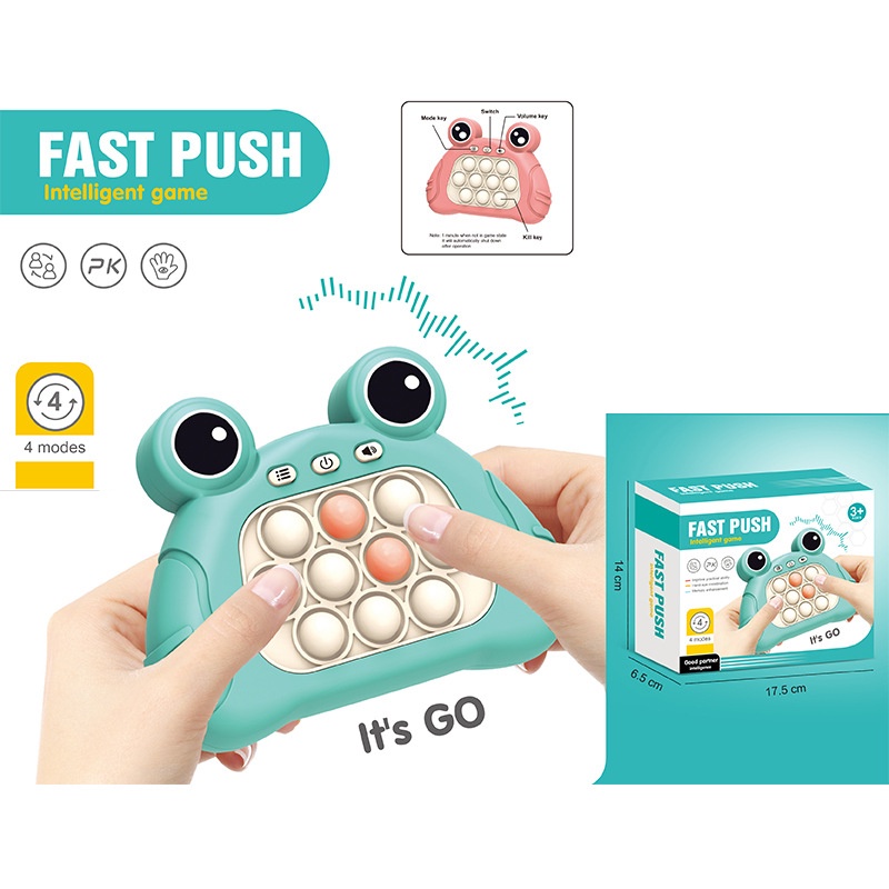 Bubble Pops Memantul Sederhana Dimple Mainan Elektronik Dorong Cepat Puzzle Game Konsol Pop it Fidget Toys Finger Squeeze Sensory Toys Rapid Push Puzzle