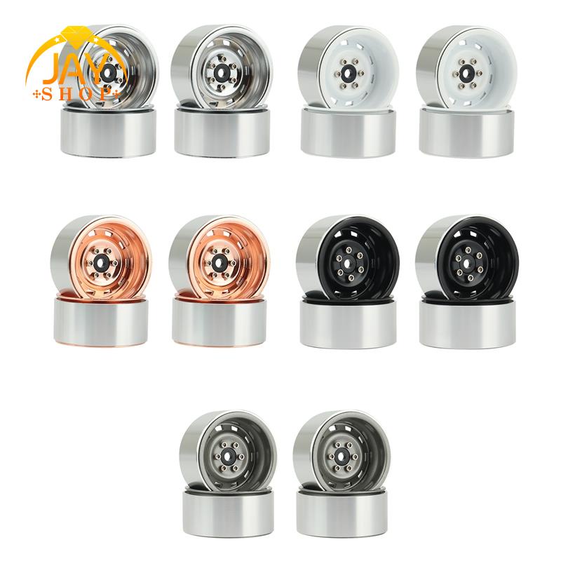 4pcs Rally 1.9 Metal Beadlock Wheel Hub Rim Untuk 1per10 RC Crawler Axial SCX10 90046 AXI03007 Traxxas TRX4 RC4WD D90