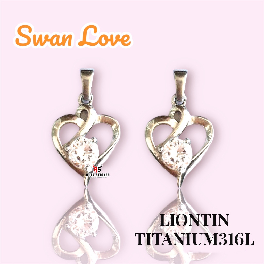 Kalung Liontin Titanium Stainless Steel Premium Anti Karat