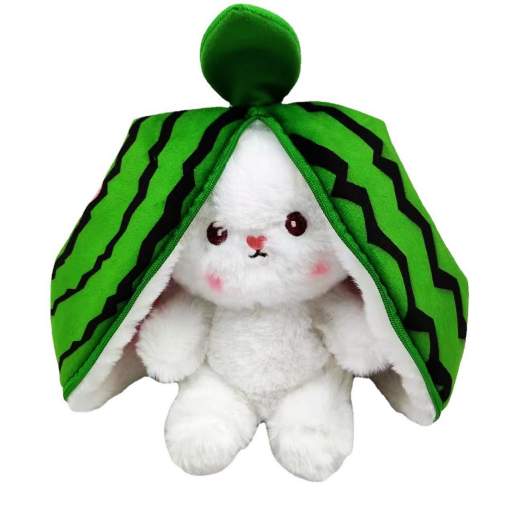 Cute fruit rabbit plushies 2in1 strawberry rabbit soft stuffed toy easter bunny Mainan Mewah Hadiah Ulang Tahun Untuk Anak Laki-Laki Dan Perempuan