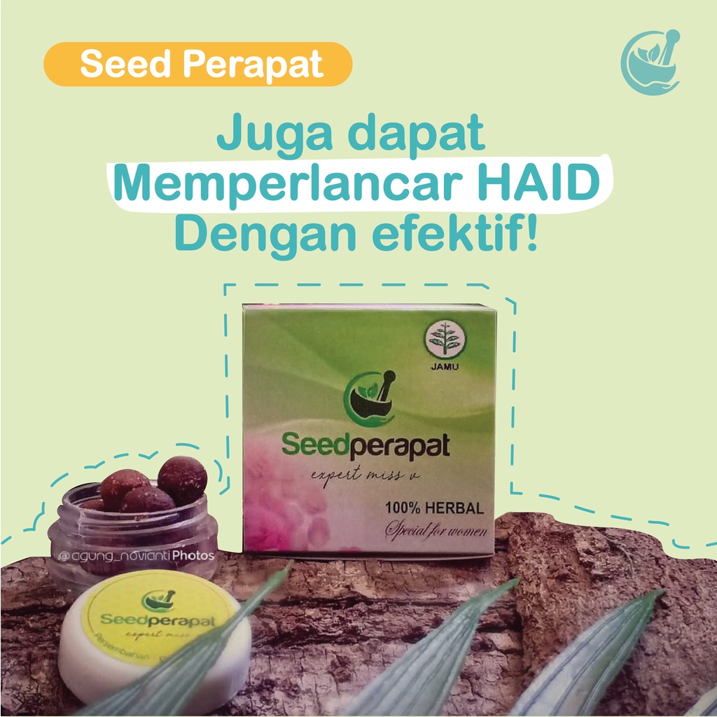Bisa COD SEED PERAPAT Jamu Pelancar Haid Ampuh Mempelancar Haid Pereda Nyeri Haid Obat Pelancar Mens