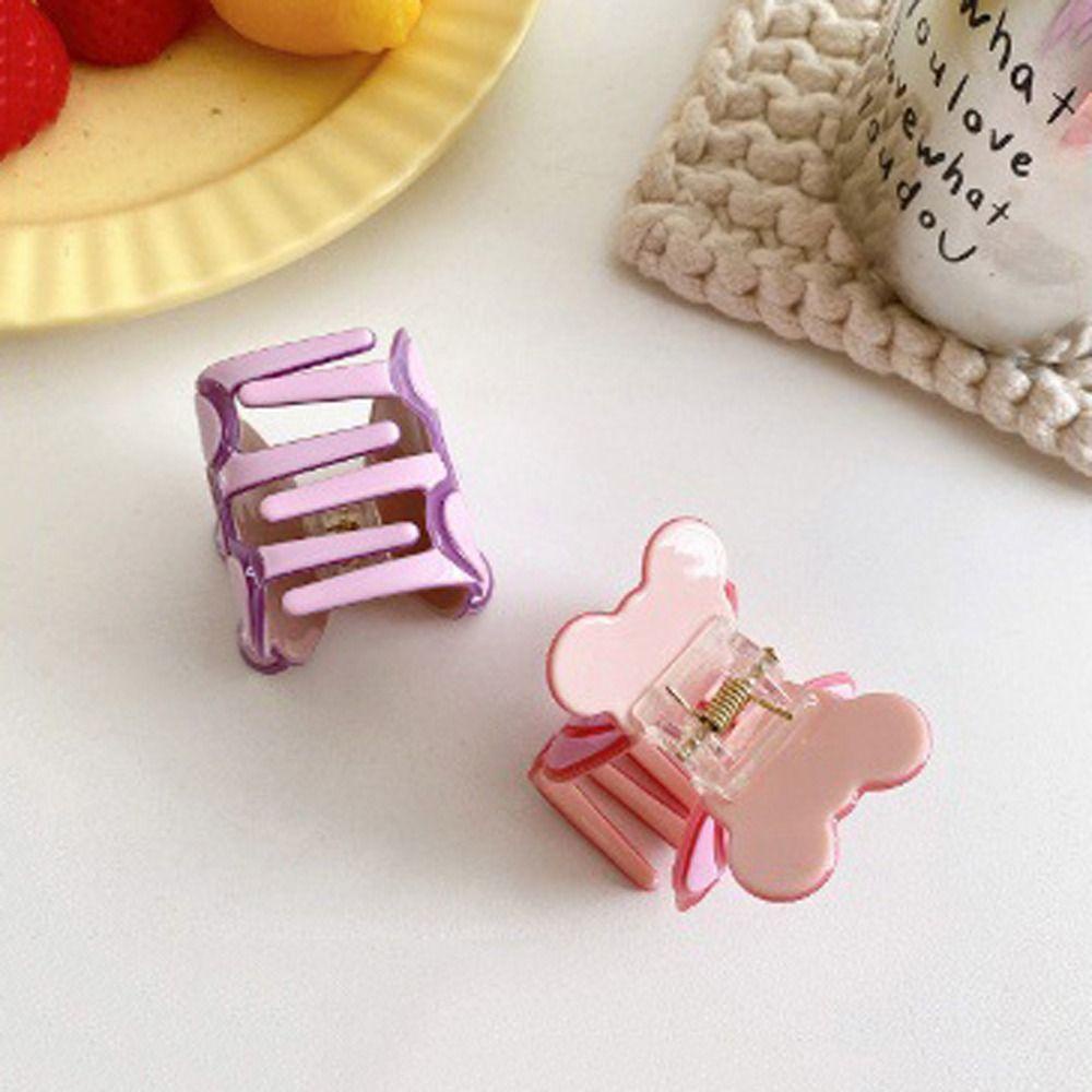 Fishstick Bear Hair Claw Pesta Hiasan Kepala Ins Hair Crab Clip Hewan Gadis Jepit Rambut Ponytail Holder Hairgrips Kecil Korea Hair Clips