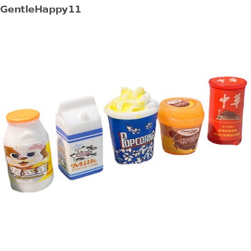 Gentlehappy 5PCS Snack Makanan Supermarket Rumah Boneka Mini Lucu Untuk Aksesoris Dapur Boneka id
