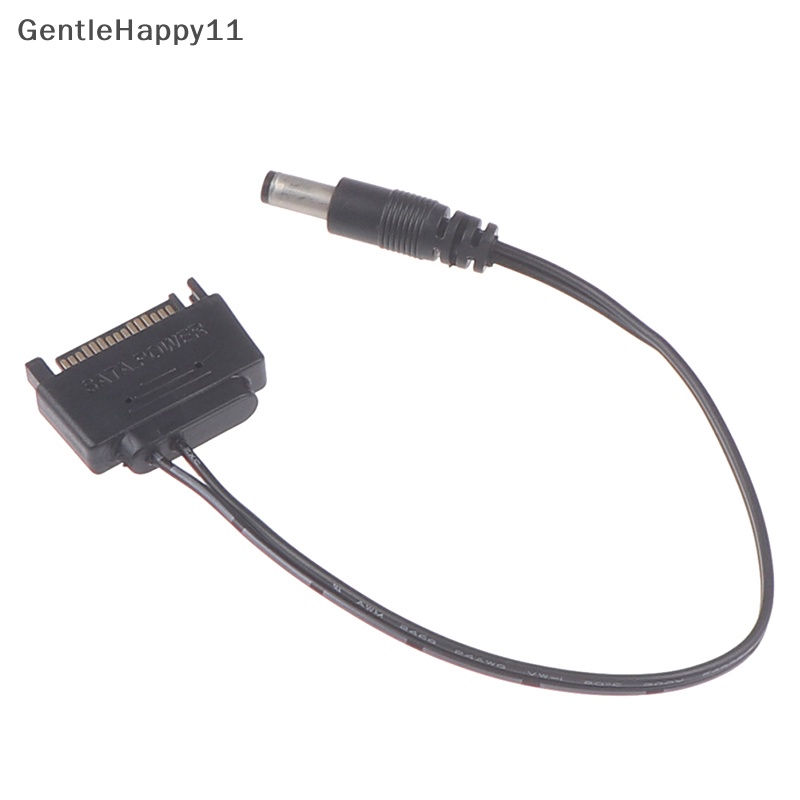 Gentlehappy 1Pc SATA Male to DC 5.5 * 2.1mm 12V power supply Kabel SATA Ke DC 20cm id