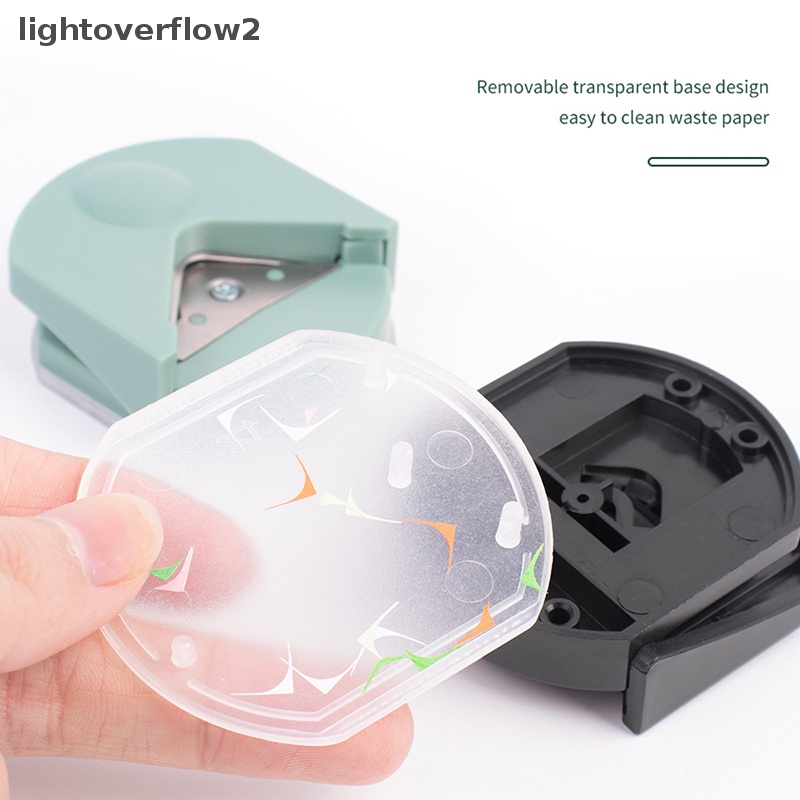 [lightoverflow2] Mini Portable Corner Rounder Kertas Trimmer Punch DIY Kertas Kartu Foto Cutg Perlengkapan Kantor Cutg Corner Photo Card Trimmer [ID]