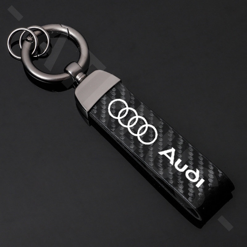 Audi Zinc Alloy Bungkus Penuh Case Kunci Mobil Cover Serat Karbon Kulit Smart Key Protector Untuk A3 8l A1 Q5 TT mk2 A5 A4 B7 B8 B5 A6 C7 C6 Q7 Q3 Q2 E-tron