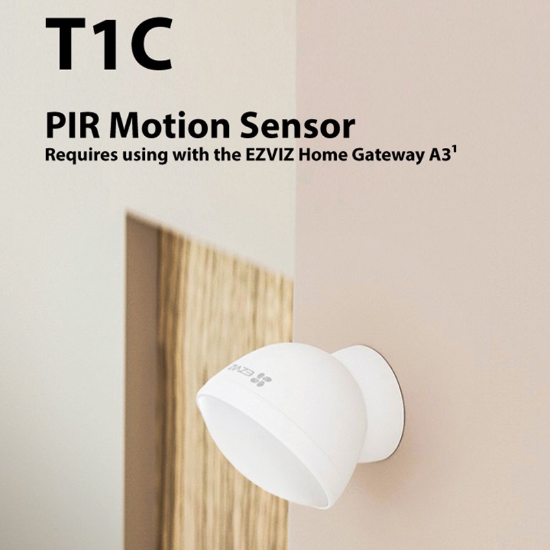 Ezviz T1C PIR Human Motion Sensor Mini Peel And Stick Installation