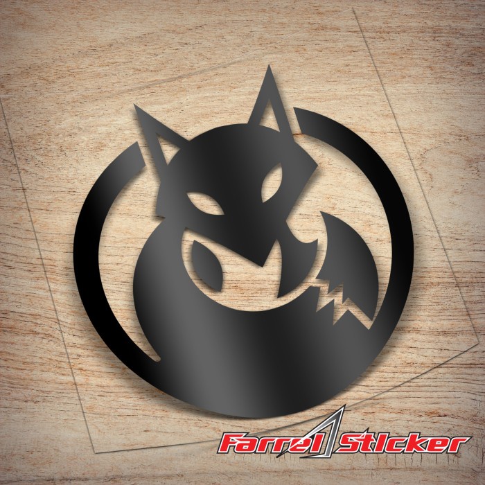 STICKER BLACKFOX STIKER BLACKFOX CONCEPT CUTTING - Putih, Logo