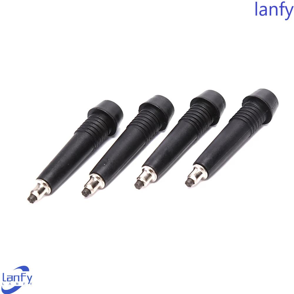 Lanfy Tongkat Berjalan Tip Outdoor Camping Tungsten Nordic Hitam Hiking Alpenstock