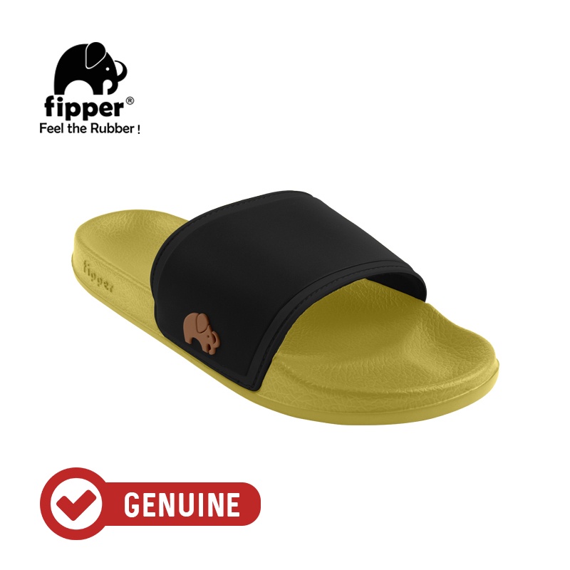 Fipper Slip On Green Olive Black Brown Sorrel