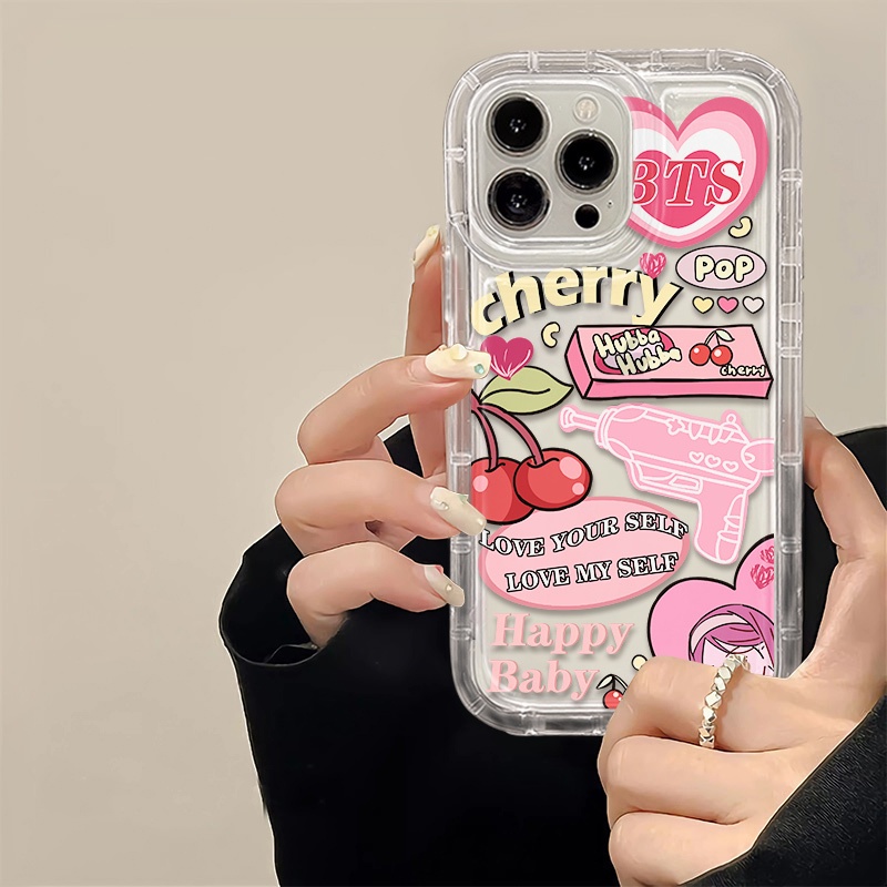 IPHONE Casing Ponsel Transparan Kompatibel Untuk Iphone14 13 12 11 Pro XS X XR Max8 +7Plus Casing Lembut TPU Silikon Shockproof Cover