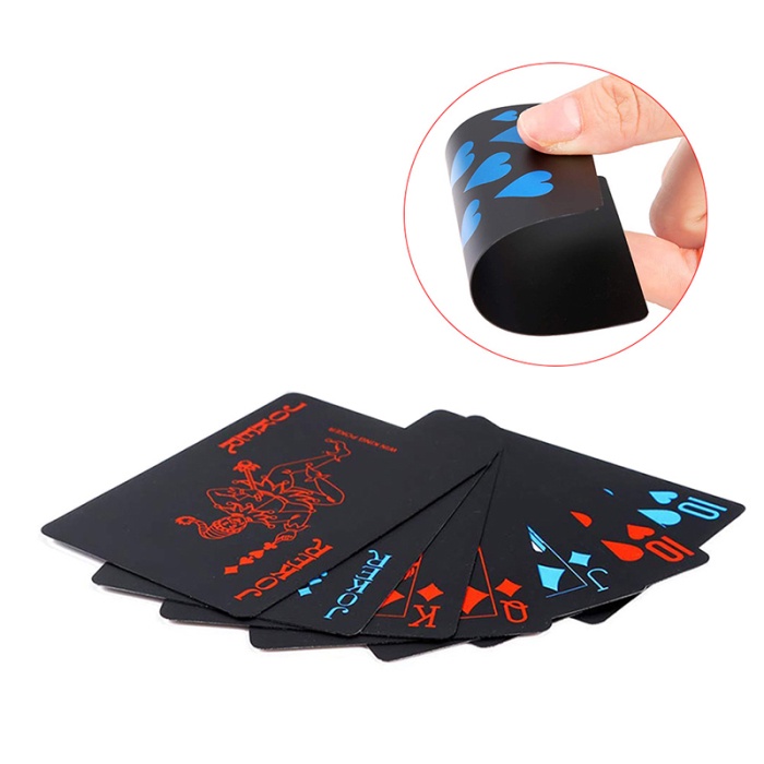 MBOISGET - DEDOMON Kartu Remi Plastik Anti Air Waterproof poker plastic cards