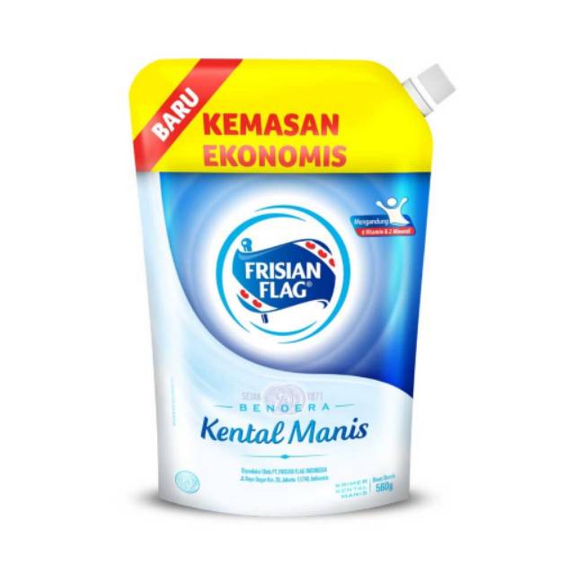 

e FRISIAN FLAG KENTAL MANIS PUTIH POUCH 545gr