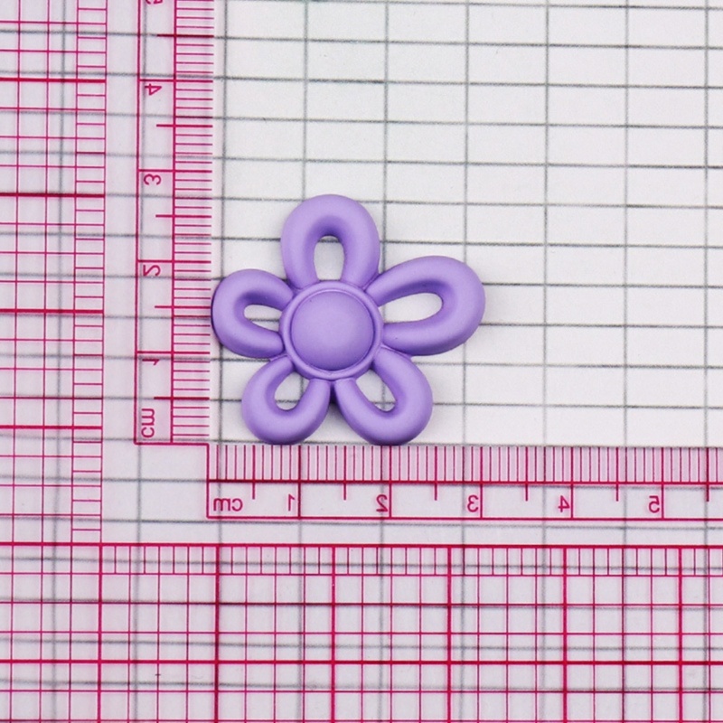 Siy 6warna 31x29mm Tidak Teratur Bunga Kecil Pesona Liontin Untuk Wanita DIY Bunga Warna-Warni Perhiasan Kalung Membuat Temuan