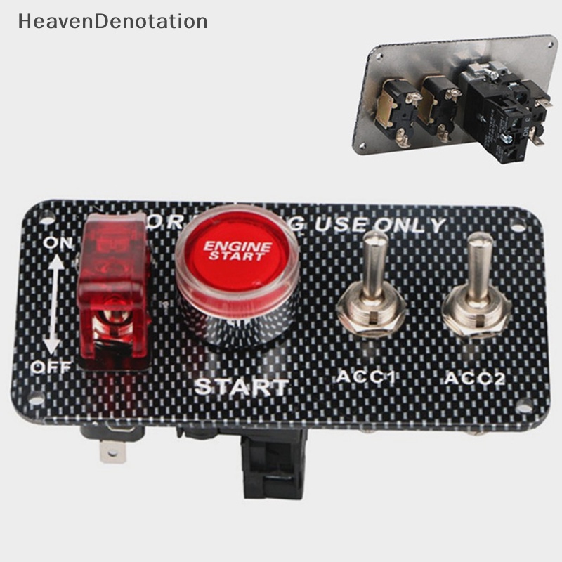 [HeavenDenotation] 22mm Saklar switch Tombol power start Mesin Modifikasi Mobil 12V/24V HDV