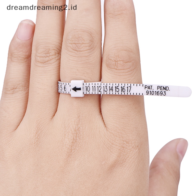 (drea) Uk US Ring Sizer Measure Finger Gauge Untuk Cincin Kawin Band Cincin Tunangan New//