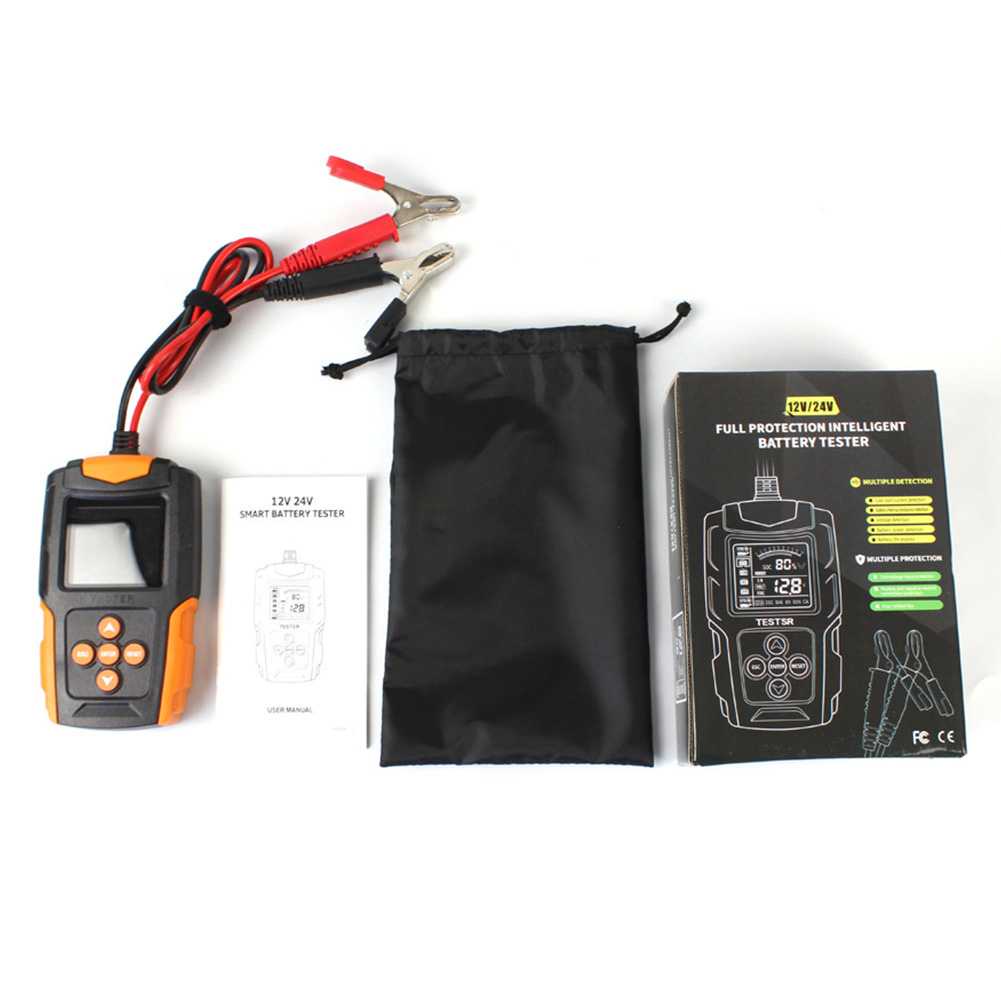 Alat Tester Aki Mobil Motor Portable Battery Tester 12-24V with LCD - FBT-200