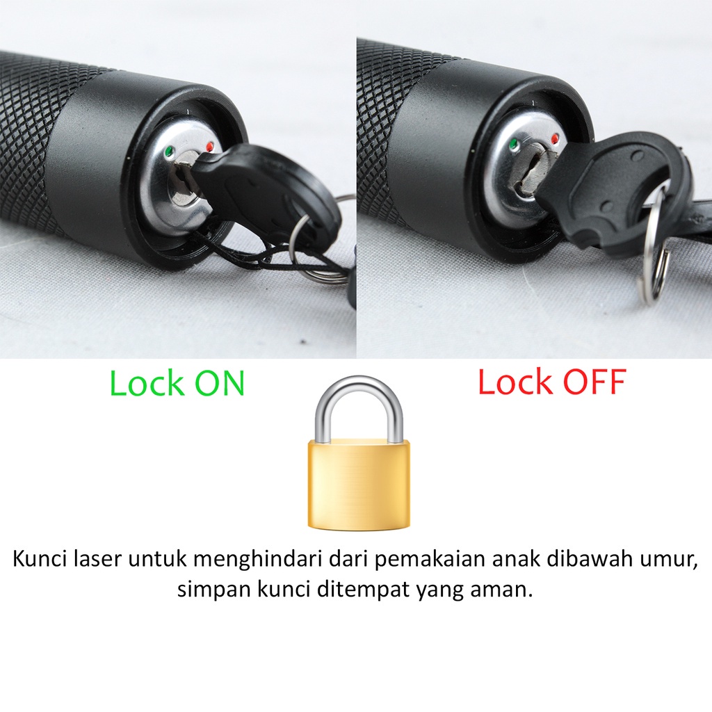 (Dalam Stok, Dikirim Dari Jakarta)Senter laser lampu merah dan hijau penuh bintang pena laser penjualan cahaya laser meja pasir instruksi penunjuk laserGreen Laser Pointer 303/ Laser Hijau