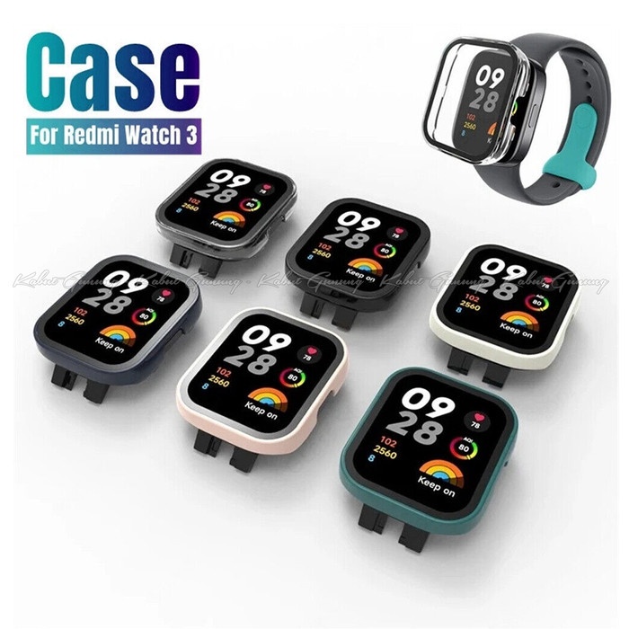 Hard Case For Redmi Watch 3 Mi Watch 3 Case Cover With Tempered Glass