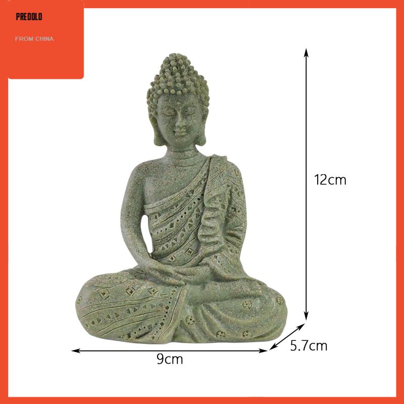 [Predolo] Patung Buddha Resin Patung Buddha Hadiah Patung Buddha Untuk Kantor Desktop
