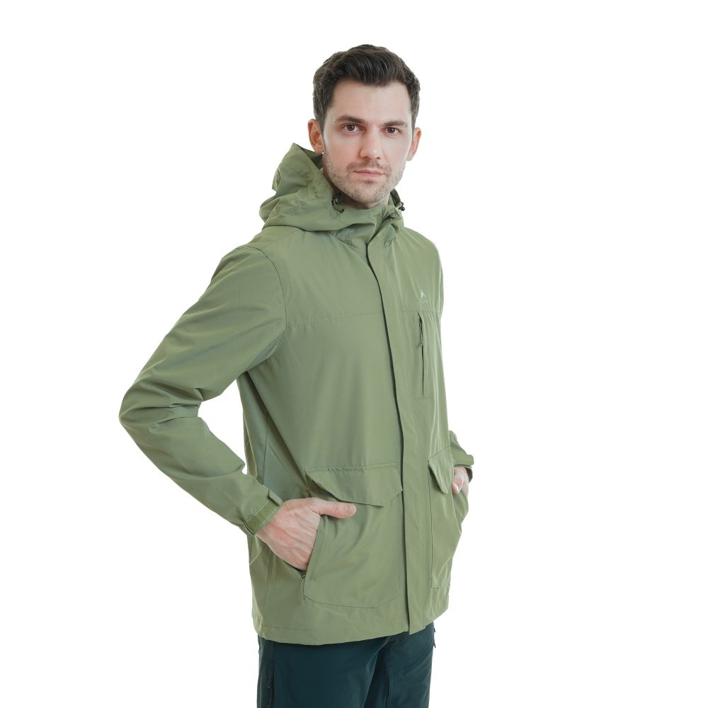 EIGER JAKET PRIA MS MANGROVE WINDPROOF PARKA JACKET - LIGHT GREEN