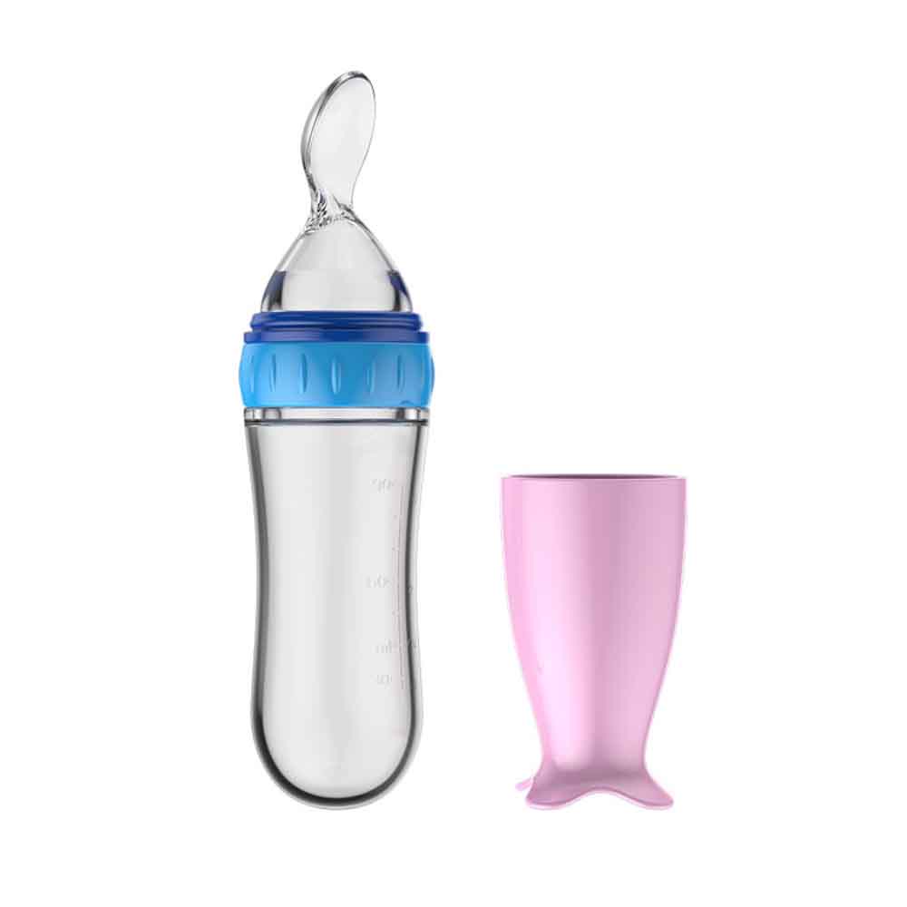 BPA FREE Sendok For Bayi  Botol Dot Silicone sendok makan bayi