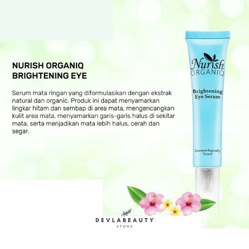 Clinelle x Nurish Organiq Serum Pencerah Mata 15gr