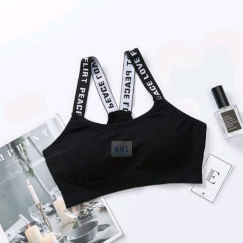 BH Sport BRA Push UP Joging Yoga Gym Pakaian Dalam Wanita Olahraga Push UP Seamless