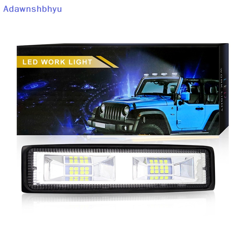 Adhyu 16LED Work Light Bar 48W 6000K Tahan Air Lampu Mobil Spot Beam Fog Driving ID