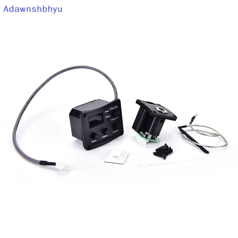 Adhyu Ukulele Ukelele Piezo Pickup Preamp 3-Band EQ Equalizer Sistem Tuner LCD Display ID