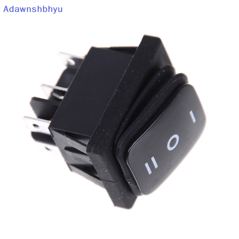 Adhyu 12V Hitam Waterproof 6Pin DPDT Self Locking Rectangle Rocker Switch ID