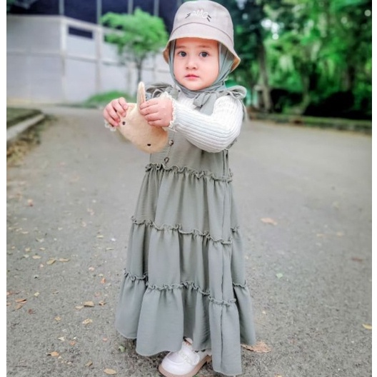 ZASKIYA - Shabina Dress /Overall Dress Anak