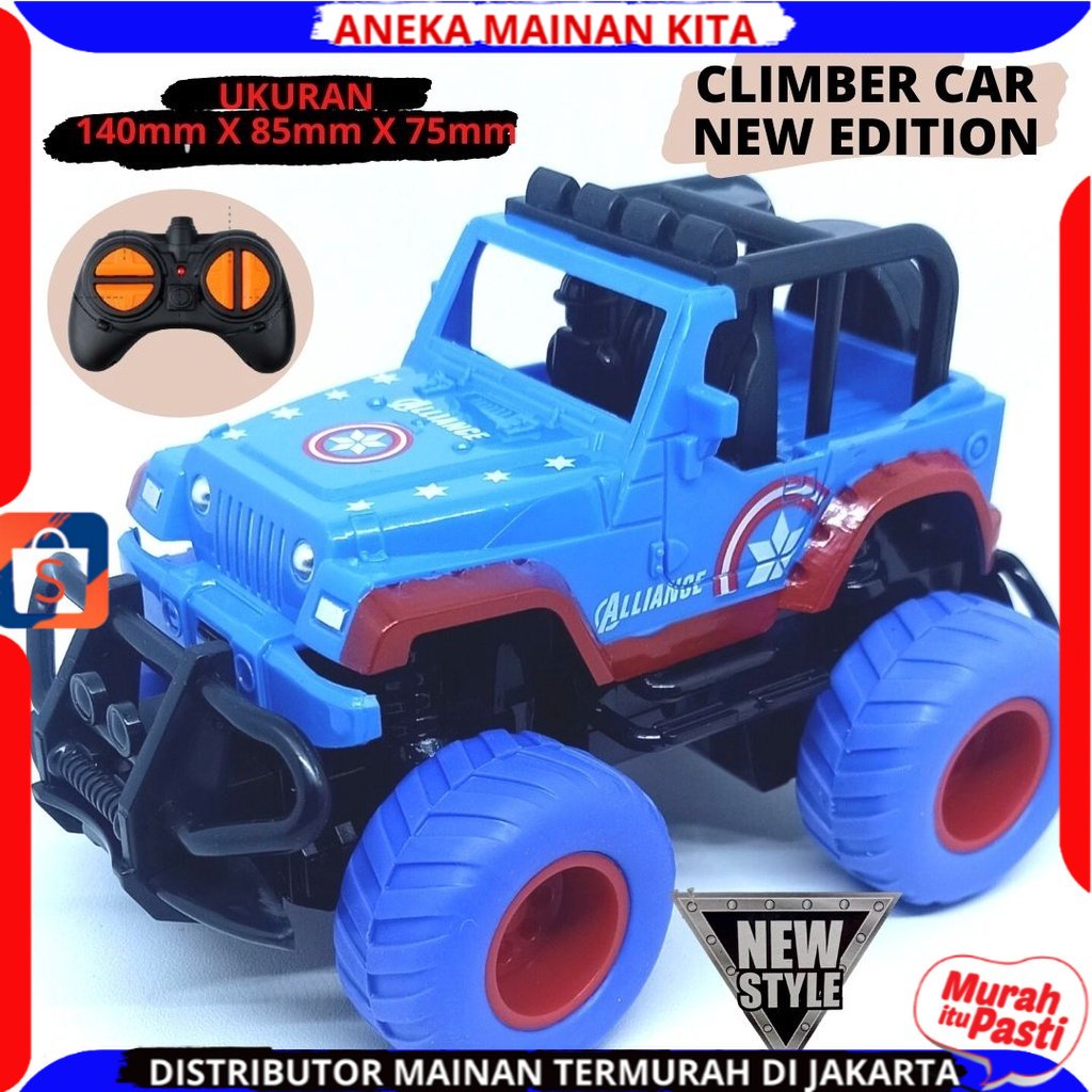 Mainan Anak  Mobil Remote Control Offrroad Mini Car Bentuk Unik Dan Tahan Banting Murah SNI