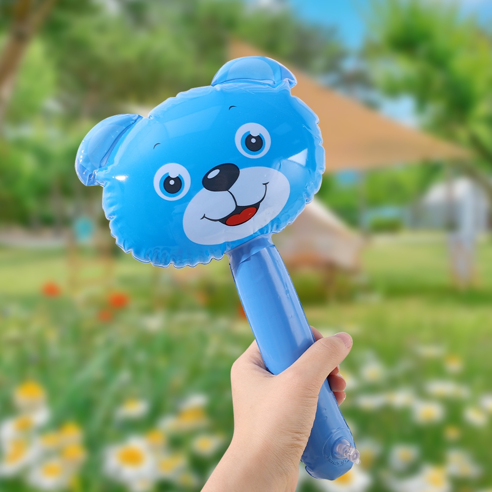 [Harga Grosir] Animal Head Handheld Stick Mainan Tiup Anak Palu Lonceng Tiup/Balon Tiup/Tongkat Tangan Anak/Mainan Aktivitas Tk