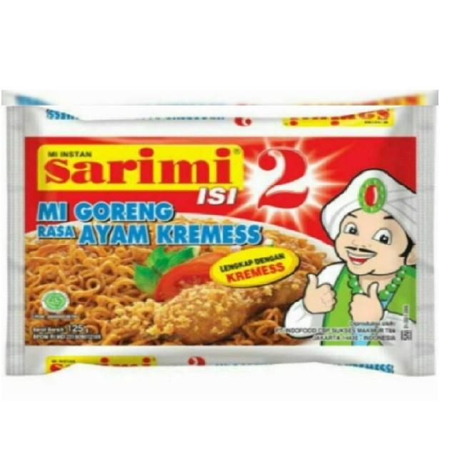 Mie Sarimi Isi 2 Goreng Ayam Kremes/Ayam Kecap /BASO SAPI- Per Pcs