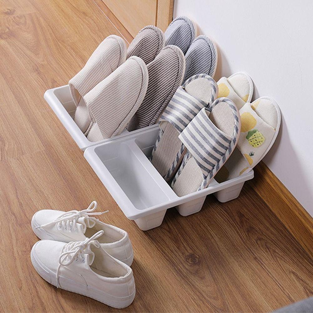 [Elegan] Rak Sepatu Rumah Tangga Hemat Ruang Kreatif Penyimpanan Organizer Sandal Rak