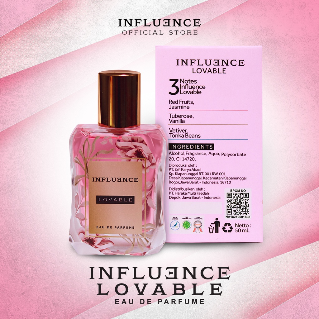 Influence Lovable Parfum Wanita Original EDP