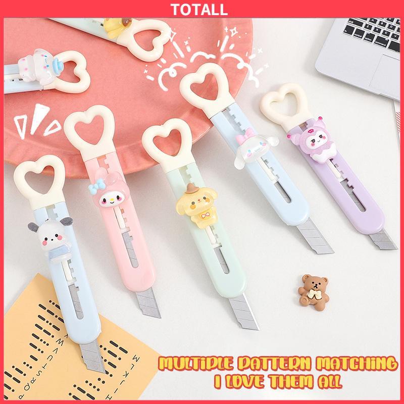 COD Mini Pemotong Kertas Rumah Tangga Alat Pembuka Paket Siswa Buatan Tangan Cutter Cute Heart Art Cutter-Totall