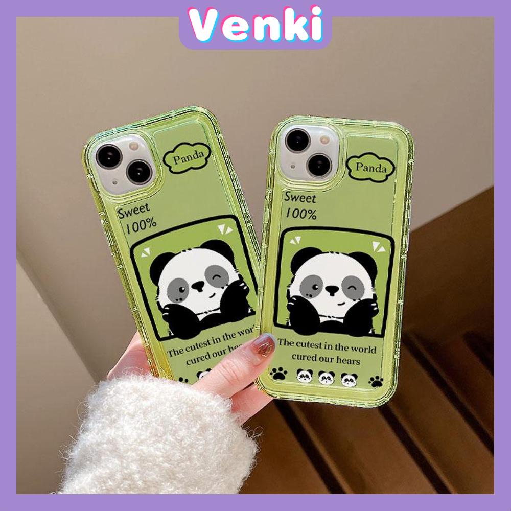 VENKI - For iPhone 11 Case Clear Phone Case TPU Soft Case Airbag Shockproof Protection Camera Cute Flower Photo Panda Compatible with iPhone 14 13 Pro Max iPhone 12 Pro Max XR XS 7