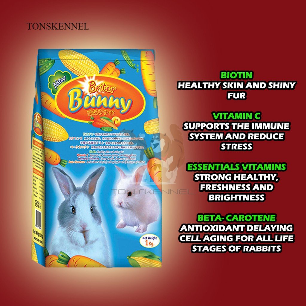 BRITER BUNNY Makanan Kelinci 1 KG / Briter Bunny Carrot 1KG / Rabbit Food