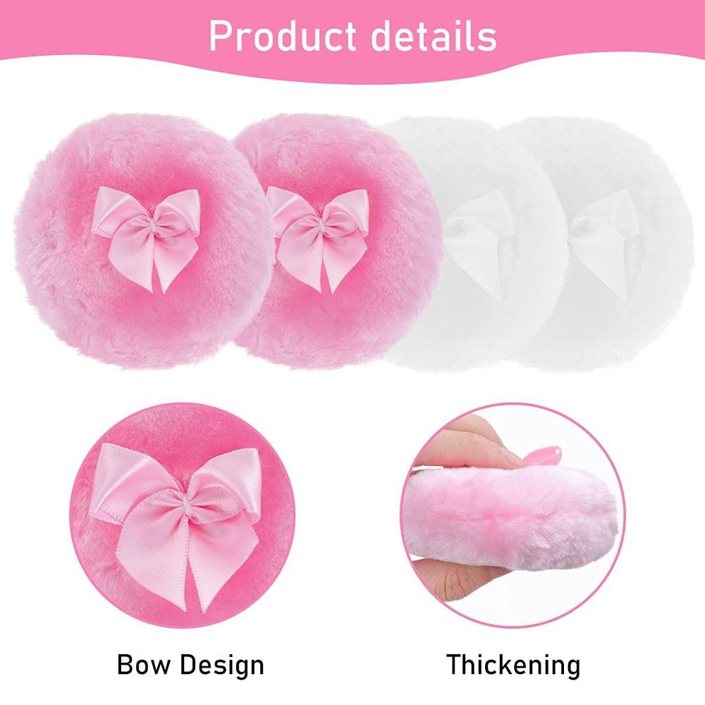 R-FLOWER Fluffy Powder Puff Reusable Cosmetic Woman Air Cushion/Tempat Bedak Kosmetik