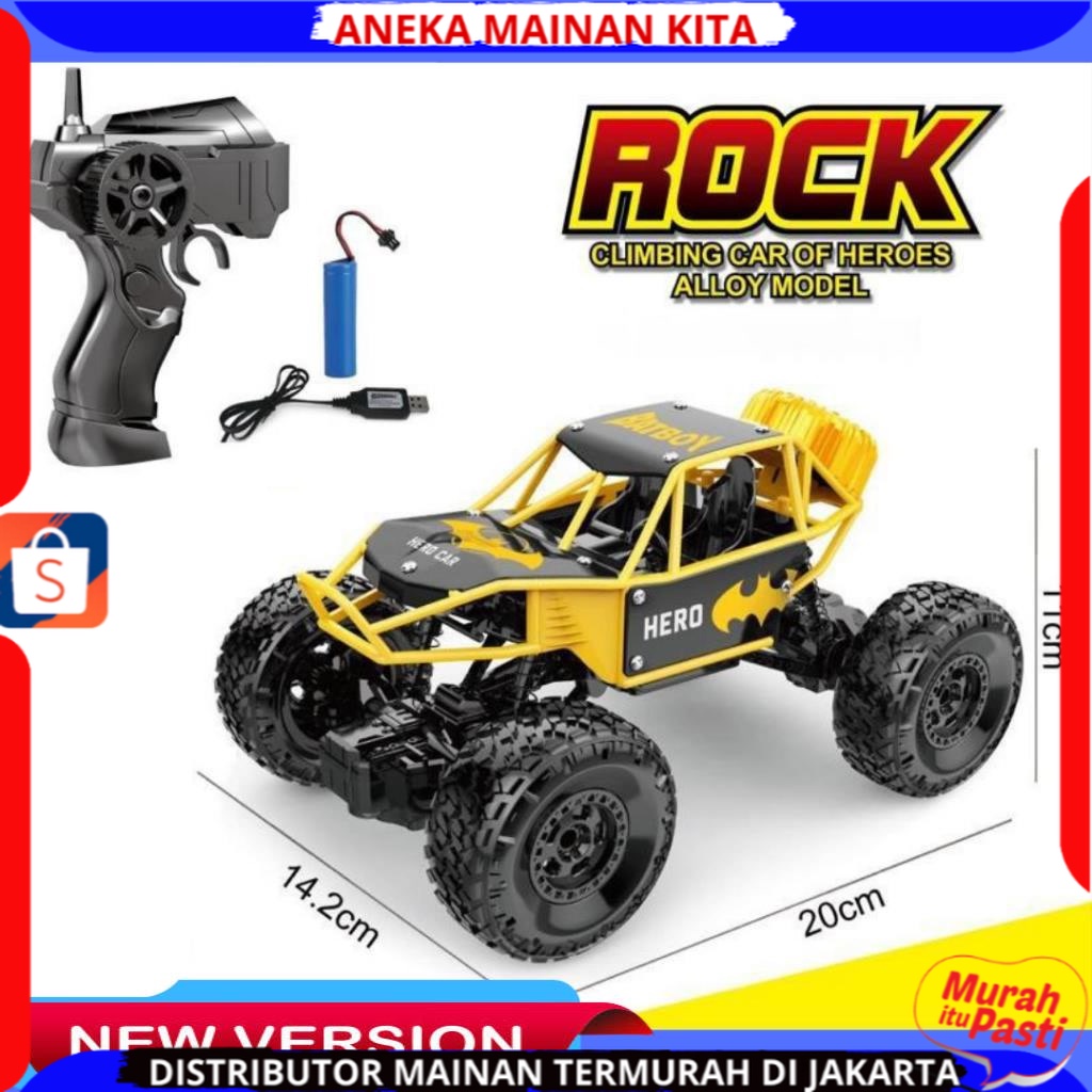 (BISA COD) PROMO Mobil Remote Kontrol RC Off Road Rock Crawler Rock Climbing