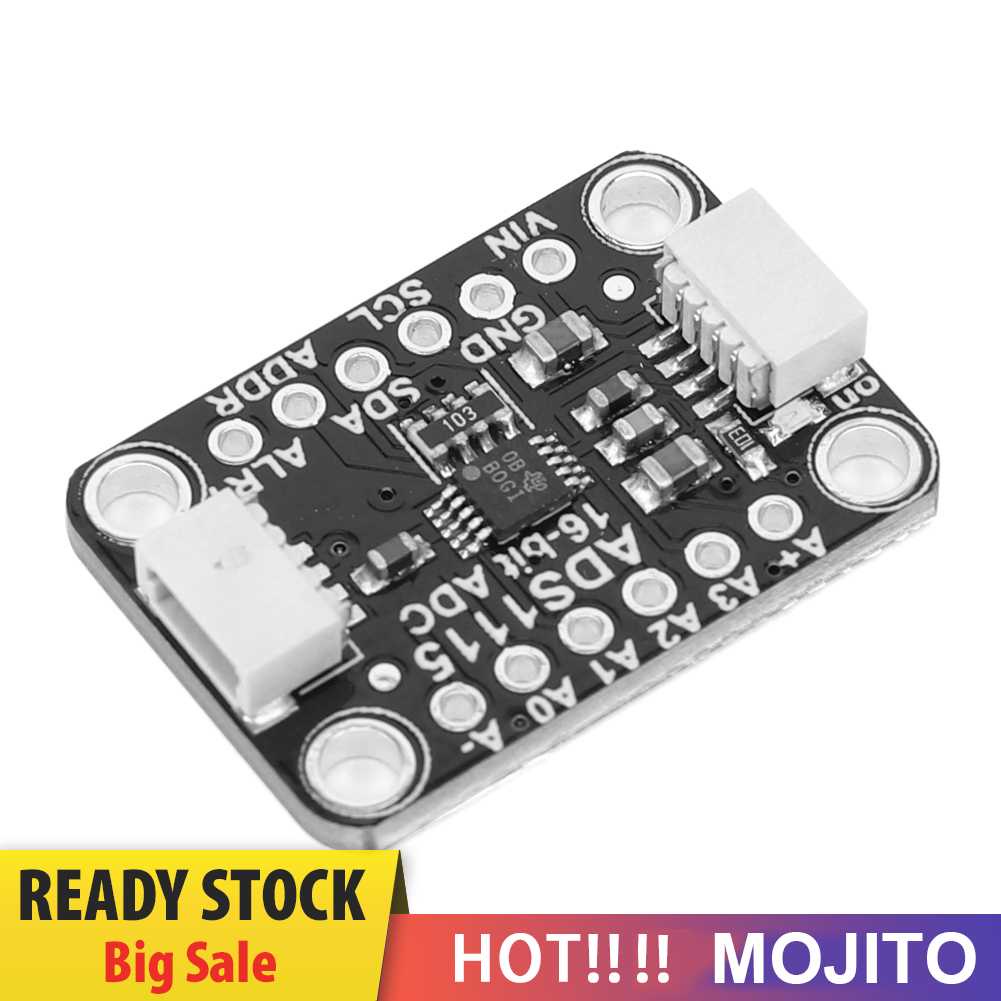 Modul ADS1115 16bit I2C Presisi ADC Papan Pengembangan 4channel 2.0V Sampai 5.5V