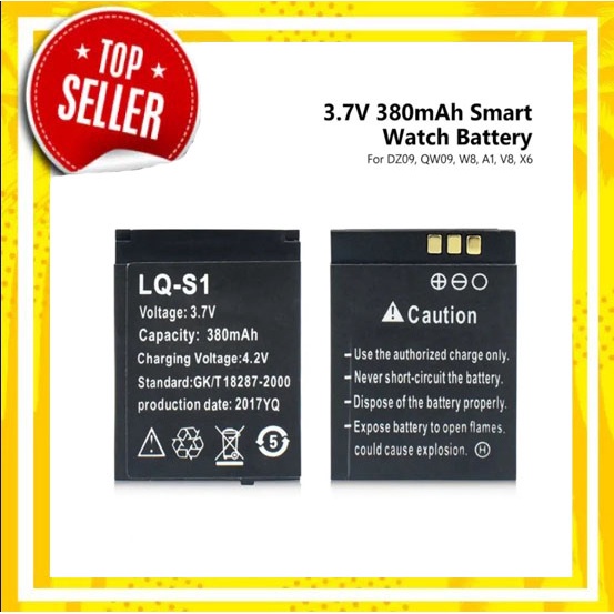 (TOPSELLER1) BATERAI SMARTWATCH U9 / BATERAI CADANGAN SMARTWATCH UNTUK U9 / V8 / A1