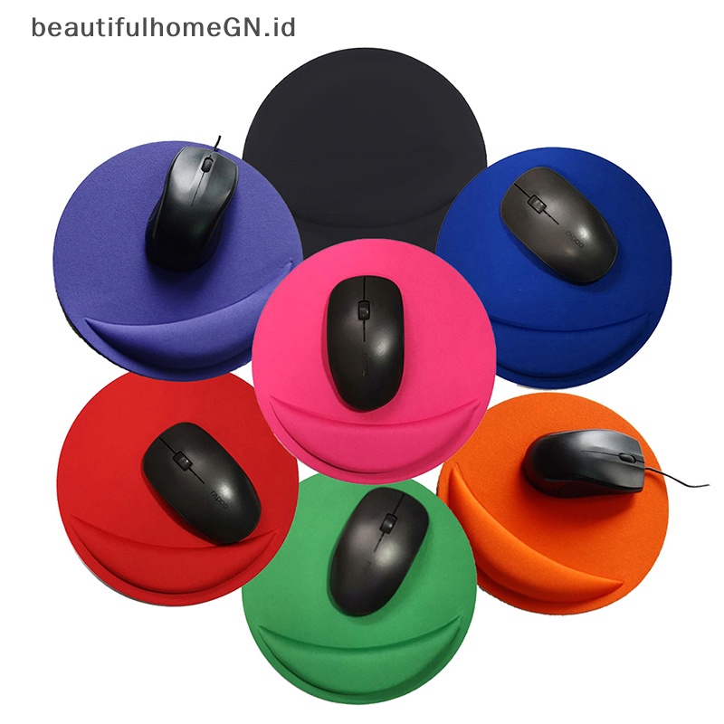 {Cantik} Alas Mouse Pergelangan Tangan EVA Bulat Penopang Pergelangan Tangan Mouse Komputer Slow Rebound Memory Foam~