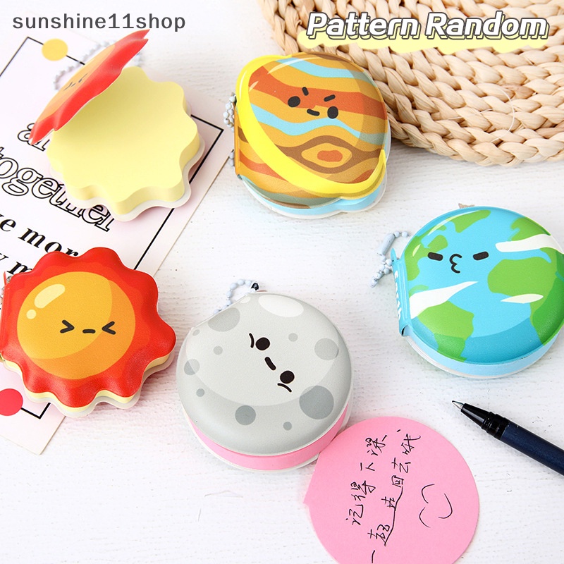 Sho Random Kreatif Planet Makanan Tanaman Deion Sticky Note Portable Pendant Buku Lucu Kacang Buku Mewarnai Halaman Memo Pad Kecil N